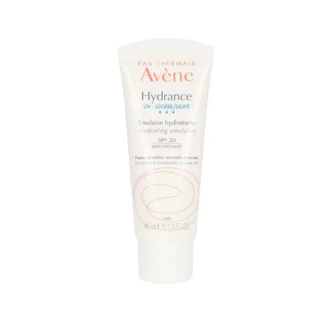 Avene Hydrance Moisturizer SPF30 in 40ml jar, designed for hydrating and protecting skin with sun protection.