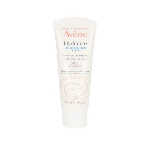 Avene Hydrance Moisturizer SPF30 in 40ml jar, featuring a smooth, hydrating cream with sun protection from Jag Couture London New York.