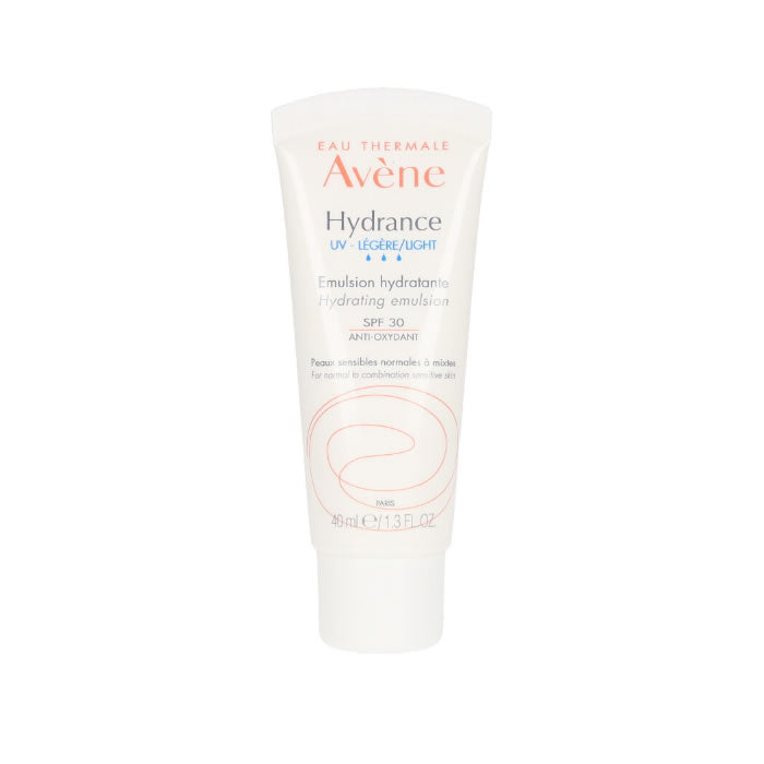 Avene Hydrance Moisturizer SPF30 in 40ml jar, featuring lightweight, hydrating skincare with sun protection from Jag Couture London New York