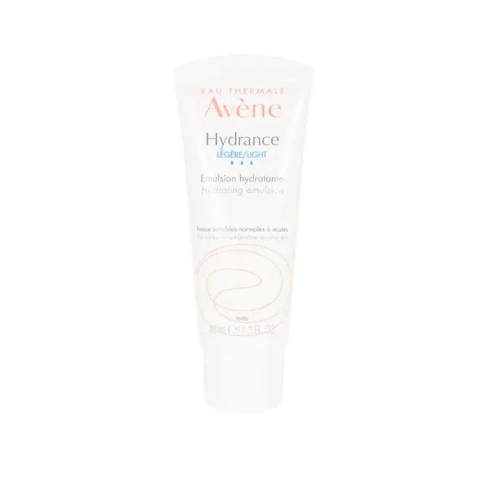 Avene Hydrance Optimale Light Hydrating Cream in a 40ml jar, suitable for sensitive skin, with a smooth, lightweight texture.