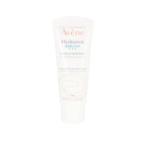 Avene Hydrance Optimale Light Hydrating Cream in a 40ml jar, suitable for sensitive skin, with a smooth, lightweight texture.