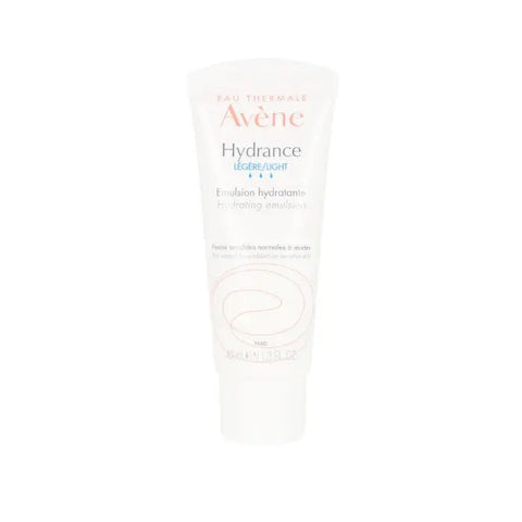 Avene Hydrance Optimale Light Hydrating Cream in a 40ml jar, featuring a smooth, light moisturizer with a clean, minimalist design.