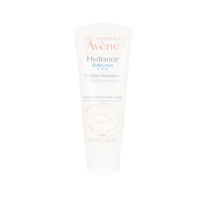 Avene Hydrance Optimale Light Hydrating Cream jar, 40ml, with a sleek design, suitable for daily moisturizing.