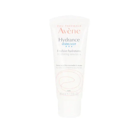 Avene Hydrance Optimale Light Hydrating Cream jar, 40ml, with a sleek design, suitable for daily moisturizing.