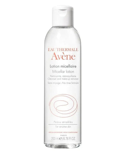 Avène Micellar Lotion cleanser and makeup remover in a 200ml bottle, gentle skincare product from Jag Couture London - New York.