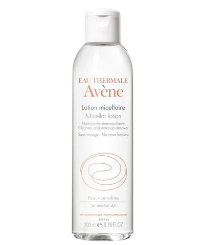 Avène Micellar Lotion cleanser and makeup remover in a 200ml bottle, designed for gentle skincare and makeup removal.