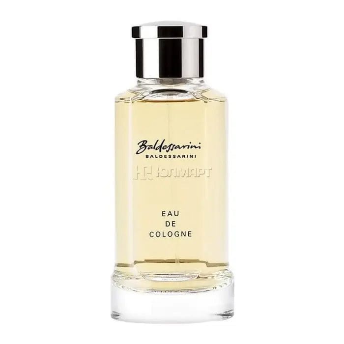 Baldessarini Eau De Cologne Spray 75ml by Jag Couture London - New York, elegant glass bottle with silver cap, showcasing the fragrance.
