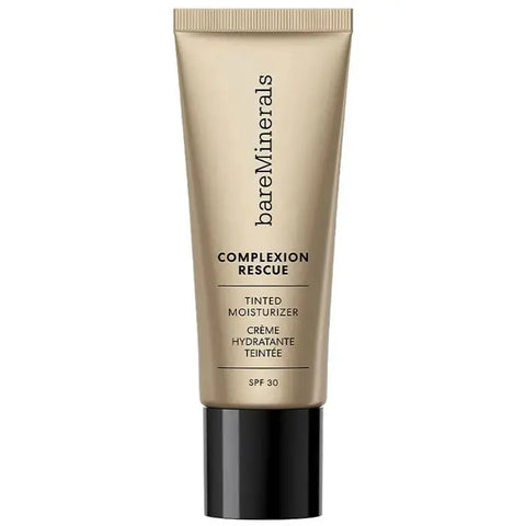 BareMinerals Complexion Rescue Tinted Hydrating Gel Cream in Birch shade with SPF30, 35ml, displayed in a sleek jar.