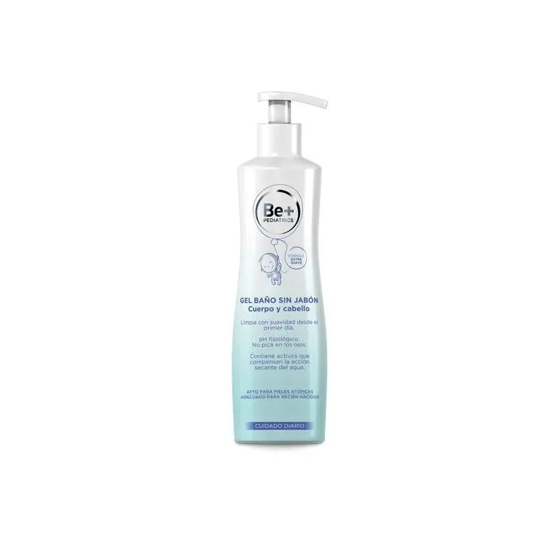 Be Pediatrics soap-free bath gel in a 500ml bottle, gentle for children's sensitive skin, from Jag Couture London New York.