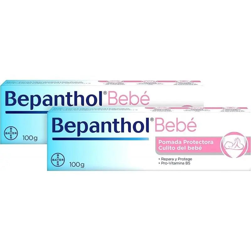 Bepanthol Baby Protective Ointment by Jag Couture London - New York, 2x100g jars of gentle skin soothing ointment for infants