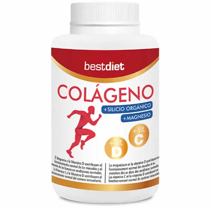 Best Diet Collagen, Organic Silicon, Magnesium supplement from Jag Couture London New York in a bottle of 120 tablets.