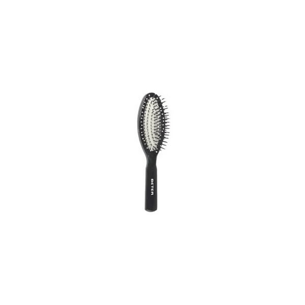 Jag Couture London New York Beter Cushion Brush with nylon ball-tip bristles, 17.5cm, for gentle hair detangling and styling.