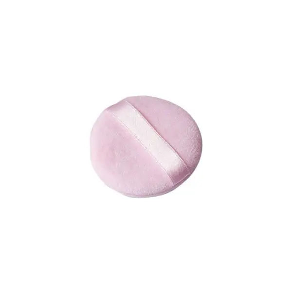 Jag Couture London New York Beter Double Cosmetic Powder Puff in soft cotton, shown in close-up for smooth makeup application.