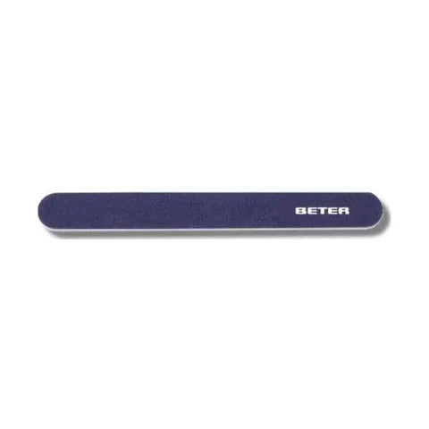 Jag Couture London-New York Beter fibreglass nail file with 180/220 grit, 17.5cm long, showing the textured surface for nail grooming.