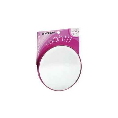 Jag Couture London New York Beter Ohh! Macro Mirror x10 showing a compact magnifying mirror for detailed close-up reflection.
