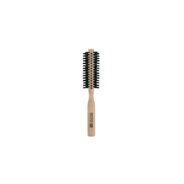 Jag Couture London Beter Round Brush with mixed bristles and oak wood handle, 40mm barrel for styling and blow-drying.