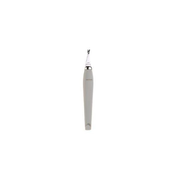 Jag Couture London New York stainless steel cuticle cutter, 10.4cm, with a sleek design and sharp precision blades for nail grooming.