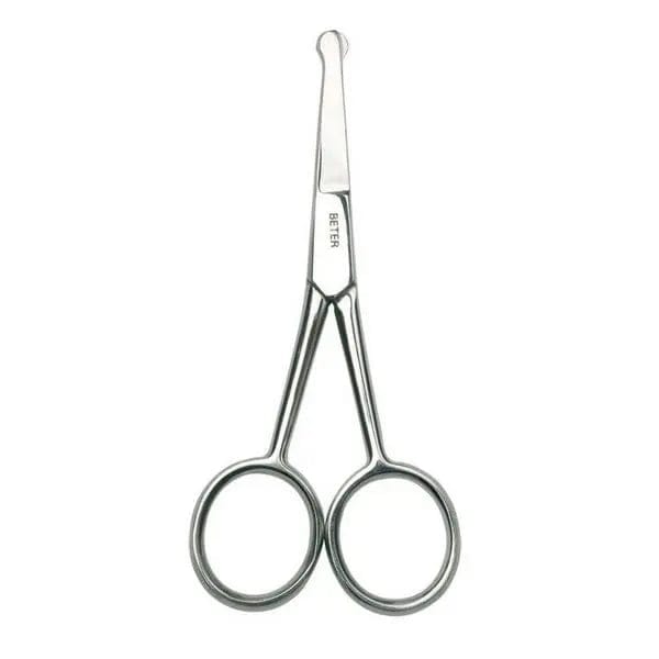Jag Couture London stainless steel straight blunt tip scissors, 10.4cm, with sharp blades for precise cutting.