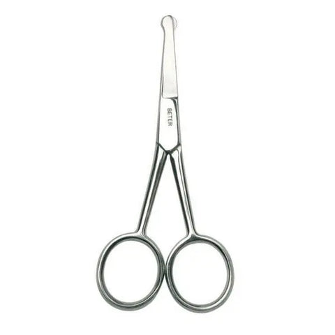 Jag Couture London stainless steel straight blunt tip scissors, 10.4cm, with sharp blades for precise cutting.