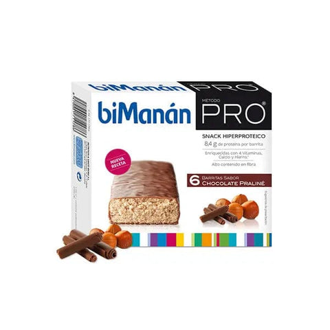 Six Bimanán Pro Praline Chocolate Bars by Jag Couture London New York, showing creamy praline-filled chocolate bars in packaging.
