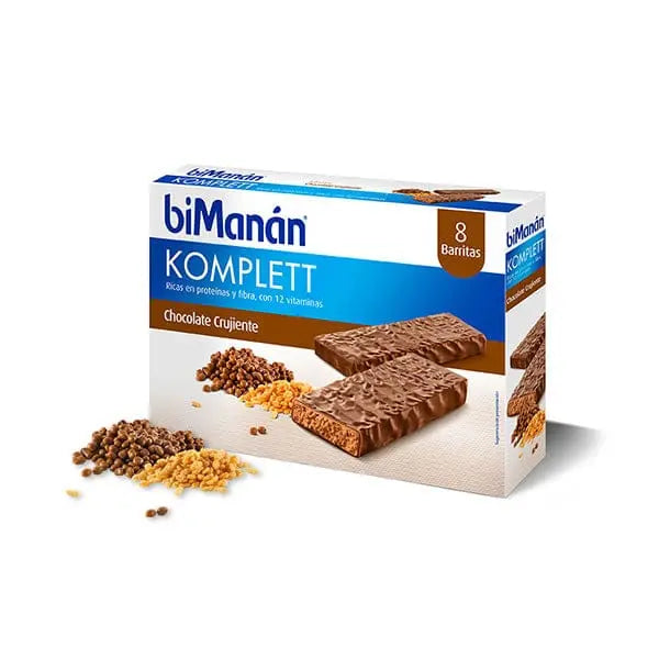 Bimanán Sustitutive Chocolate Komplett Bars 8 units by Jag Couture London and New York, showing chocolate bars in packaging.