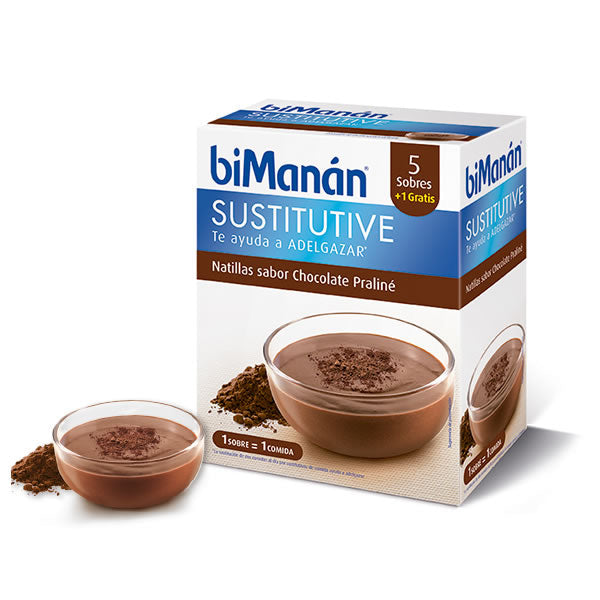 Bimanán Sustitutive Praline Custard 5 units in a box, featuring creamy custard and praline filling, by Jag Couture London New York