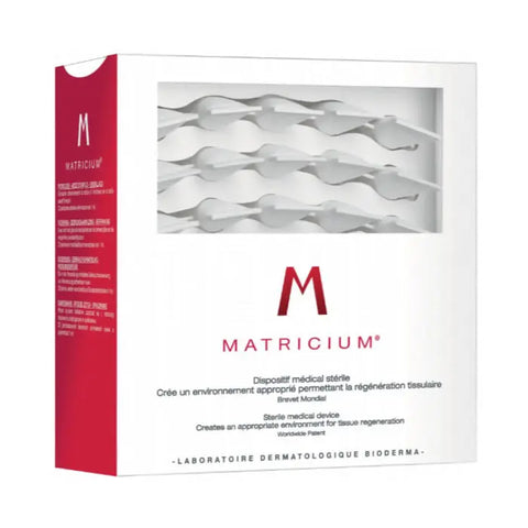 Bioderma Matricium skin regeneration treatment single dose vials, 30 x 1ml, for skin repair and renewal.