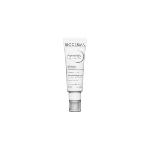 Bioderma Pigmentbio Daily Care SPF 50+ cream in a 40ml tube, designed for skin brightening and sun protection.