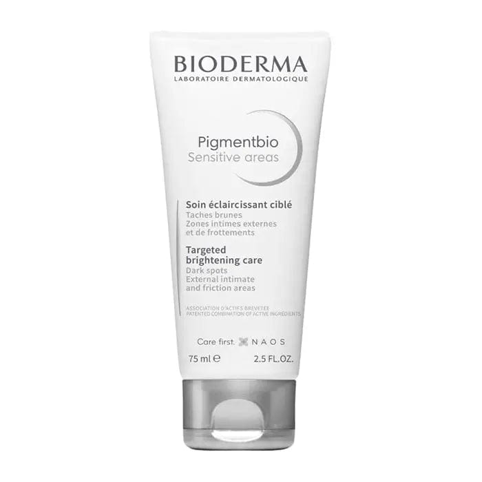 Bioderma Pigmentbio Sensitive Areas 75ml tube, skincare product for sensitive skin from Jag Couture London New York.