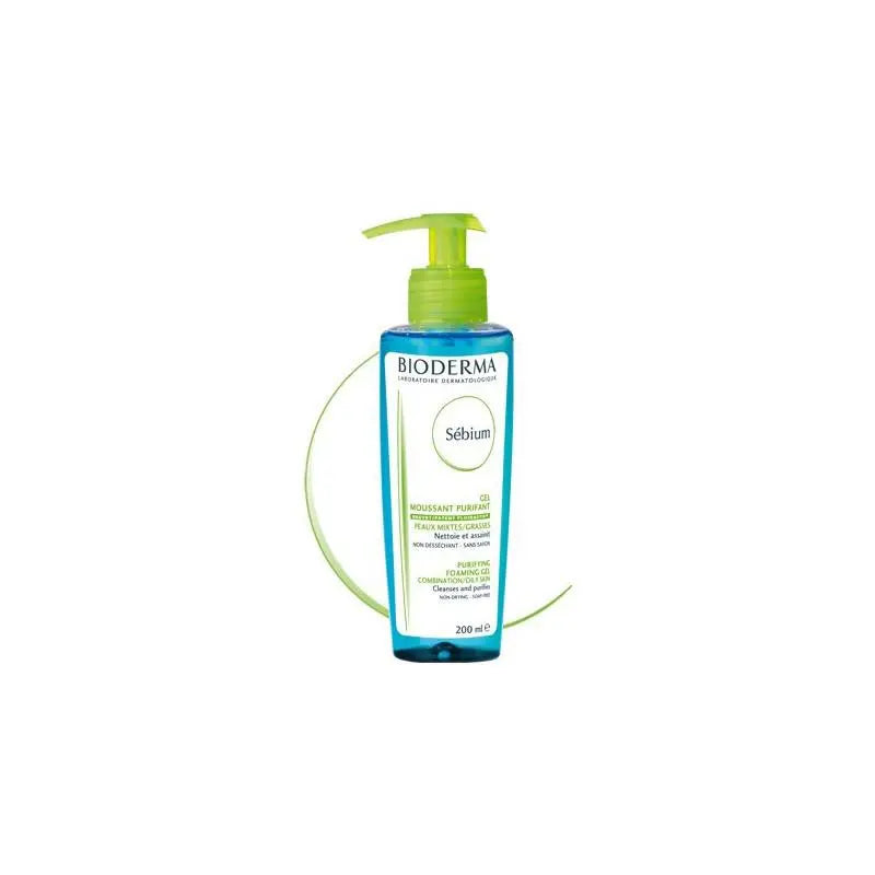 Bioderma Sebium Gel Moussant for flesh-toned skin, 200ml, gentle cleansing gel by Jag Couture London - New York.