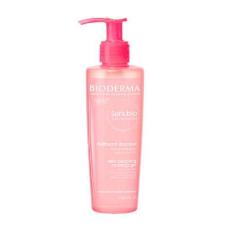 Bioderma Sensibio Foaming Gel 200ml by Jag Couture London New York, gentle facial cleanser with foaming texture for sensitive skin