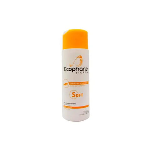 Biorga Ecophane Ultrasoft Shampoo 200ml by Jag Couture London with a sleek bottle and label, ideal for gentle hair cleansing.