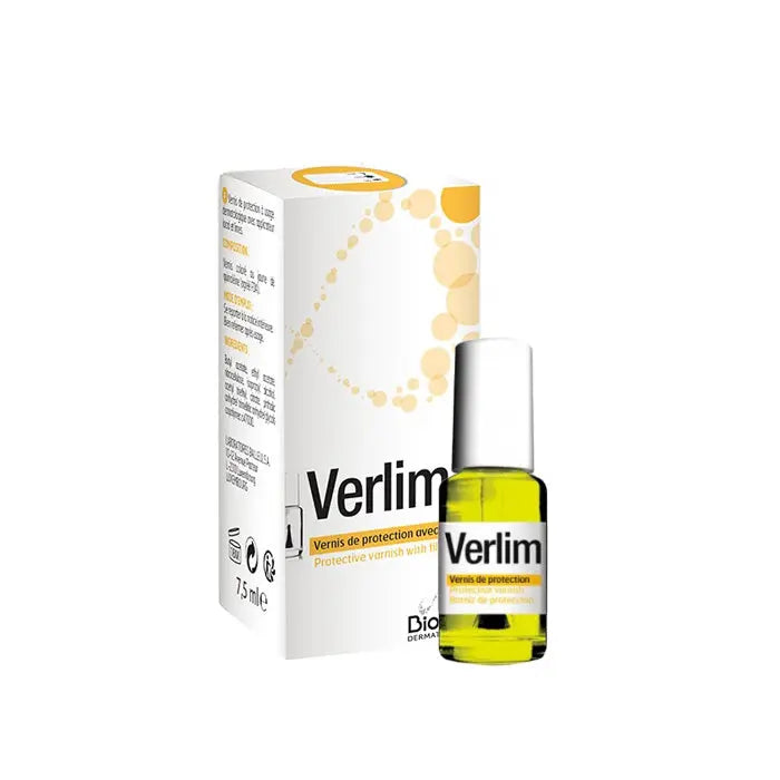 Jag Couture London New York Biorga Verlim Protection Varnish 7.5ml bottle with label and cap, for nail care and protection.