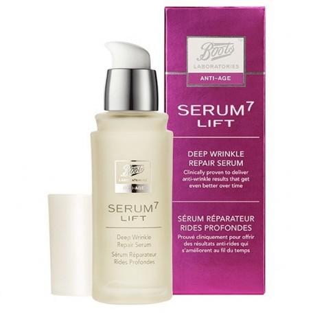 Jag Couture London Boots Serum 7 Renew Serum Renovador Total 30ml bottle with sleek packaging and branding.