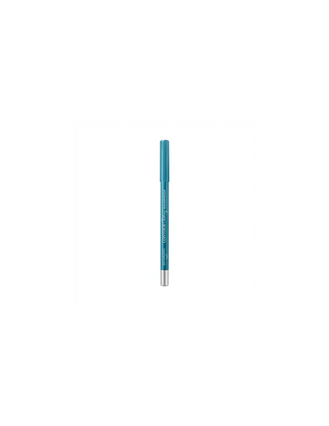 Bourjois Contour Clubbing waterproof eye pencil in Sea Blue, 1.2g, with a sharpened tip and vibrant blue color.