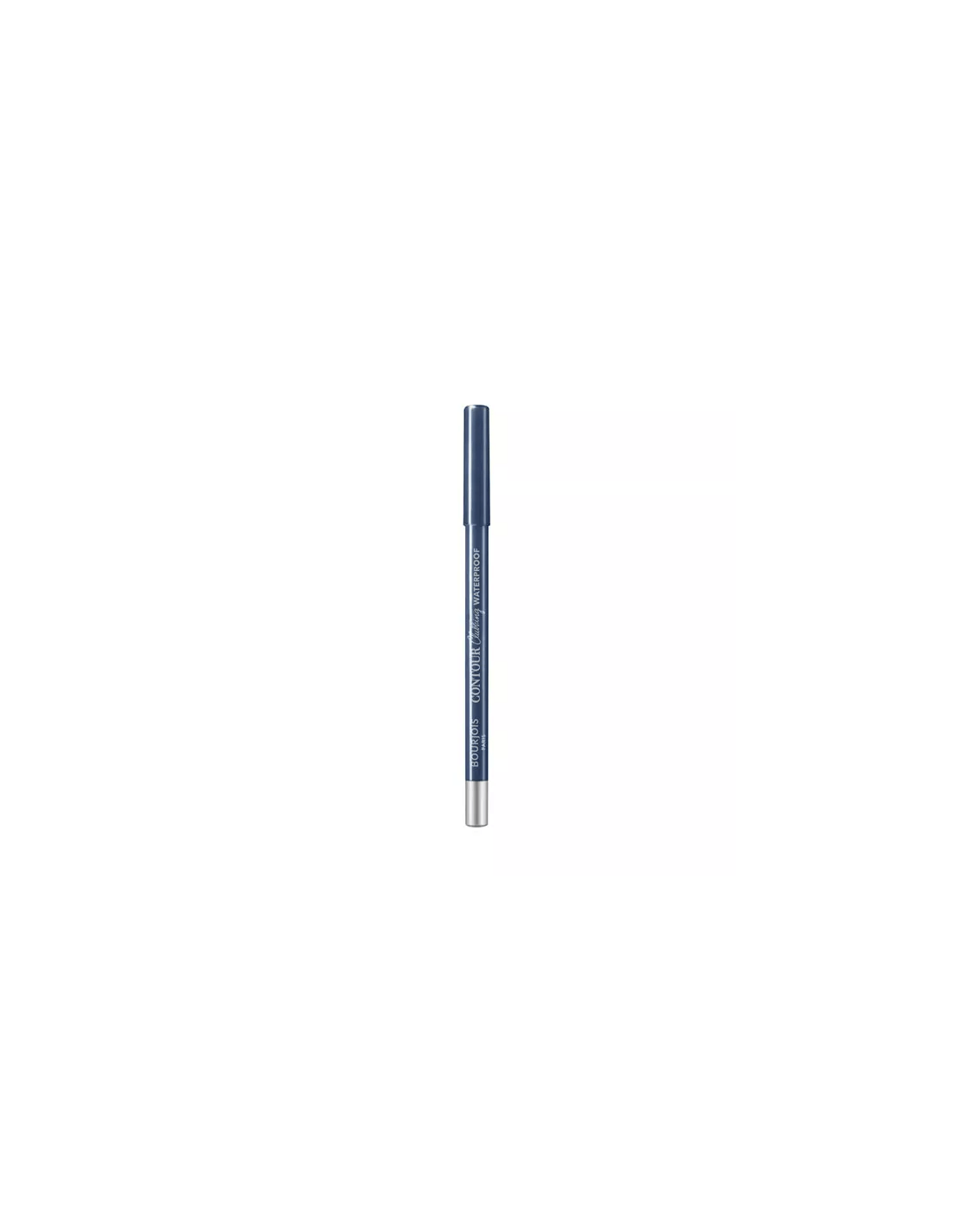 Bourjois Contour Clubbing waterproof eye eyeliner in shade Blue Soirée, shown in 1.2g pencil with a smooth, vibrant blue color.