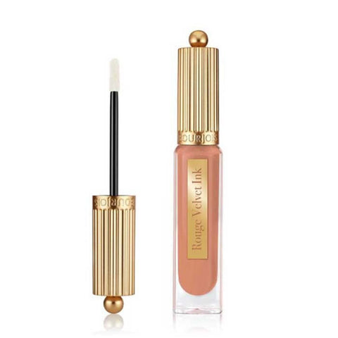 Bourjois Rouge Velvet Ink 01 Beige De Jour lipstick by Jag Couture London - New York, 3.5ml tube, swatched on hand.