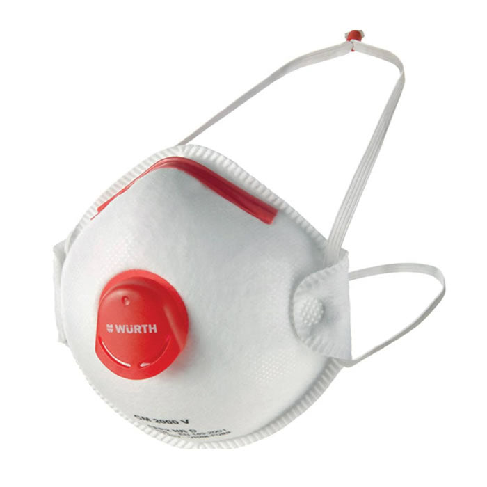 Jag Couture London FFP2D-V-CM breathing mask with adjustable straps and nose clip for secure fit and effective respiratory protection.