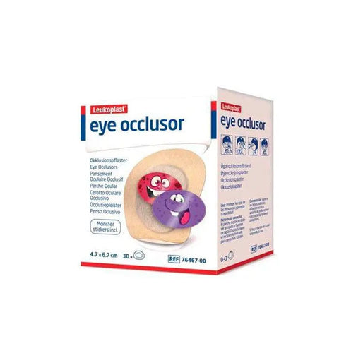 BSN Medical Coverlet Elastopad Junior Eye Patch, designed for children, shown in a soft, adjustable fabric with secure closure.