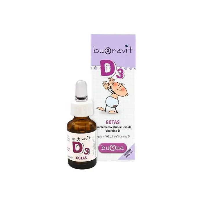 Buona Buonavit D3 Drops by Jag Couture London in a 12ml bottle, with the product label and dropper visible.