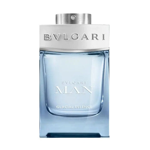 Bvlgari Man Glacial Essence Eau de Perfume Spray 60ml bottle with sleek design, showcasing the luxury fragrance.