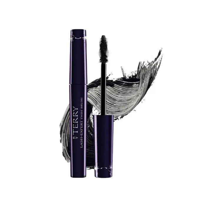 Black By Terry Lash Expert Twist Brush Mascara showing the curved brush and volumizing formula on a clean background.