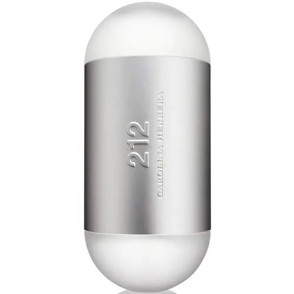 Carolina Herrera 212 NYC Eau De Toilette spray 100ml, stylish bottle with sleek design, on a neutral background.