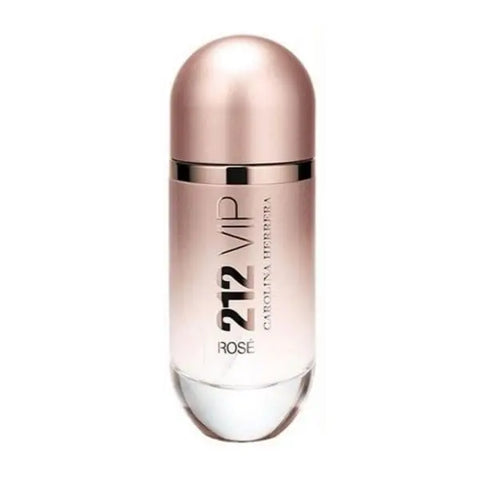 Carolina Herrera 212 VIP Rose Eau De Perfume Spray 125ml, elegant floral fragrance with pink and gold packaging.