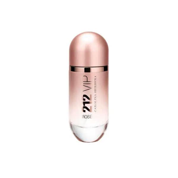 Carolina Herrera 212 VIP Rose perfume spray 30ml with sleek pink bottle, elegant design, and floral accents.