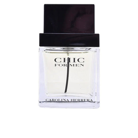 Carolina Herrera Chic For Men Eau De Toilette spray 60ml, stylish fragrance bottle with sleek design, by Jag Couture London-New York