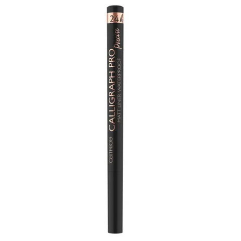 Catrice Calligraph Pro Precise 24h Matt Waterproof Black Eyeliner, sharp pen tip, long-lasting waterproof makeup in intense black