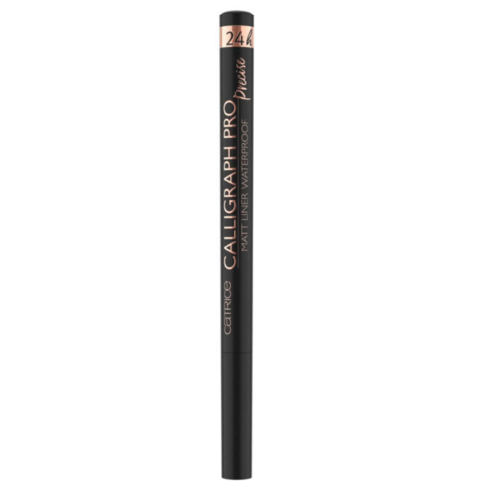 Catrice Calligraph Pro Precise 24h Matt Waterproof Black Eyeliner, with a fine tip for precise eye makeup application
