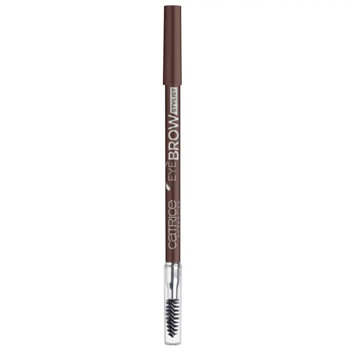 Catrice Eye Brow Stylist in shade 025 Perfect Brown, with a brow pencil and brush on a neutral background.