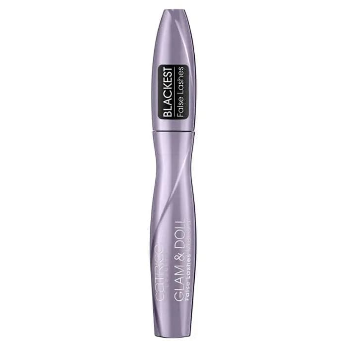 Catrice Glam & Doll False Lashes Mascara in Black, 9.5ml, with a sleek black tube and wand for voluminous eyelashes.
